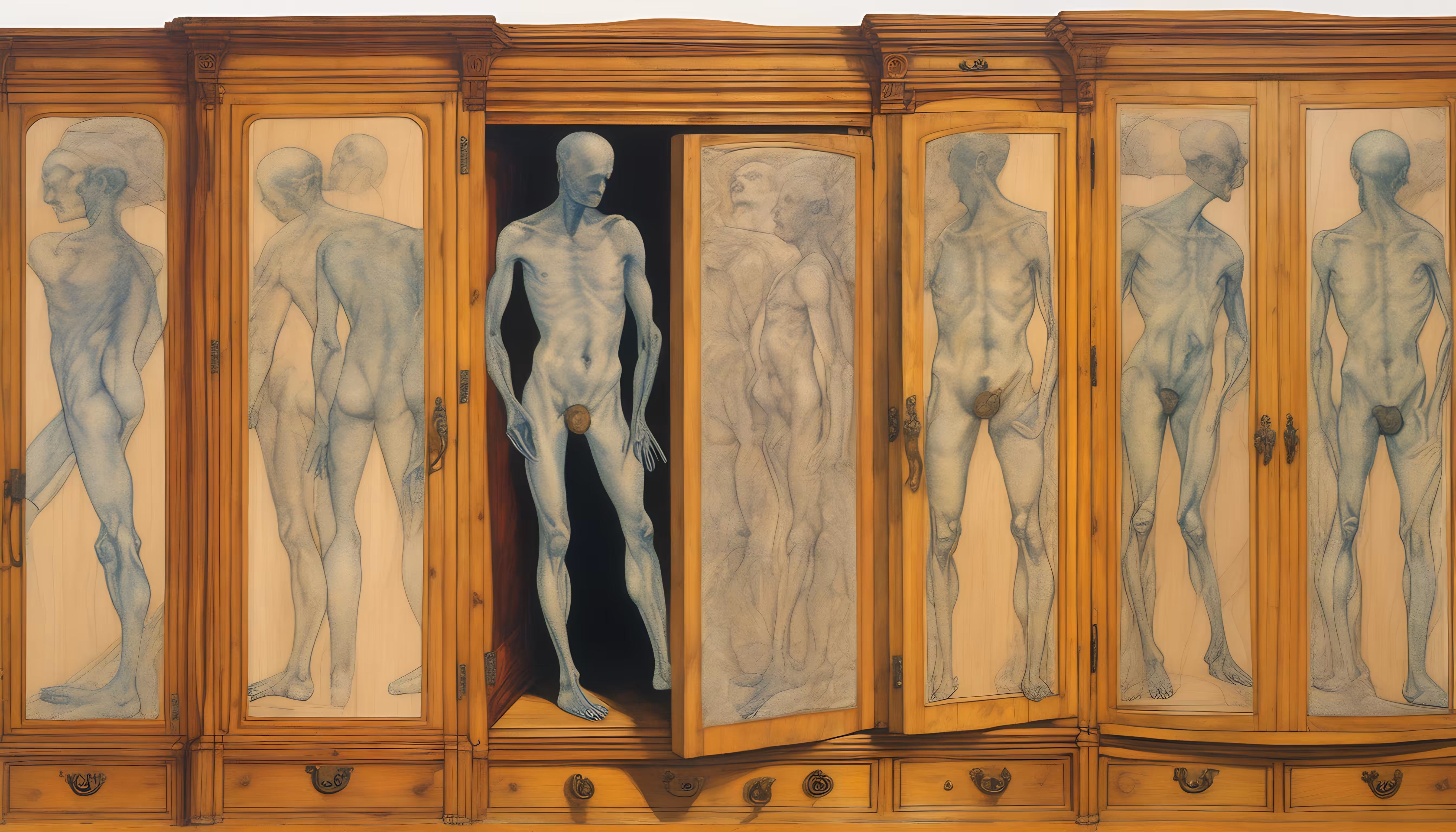 Encased Vanity: Statues Stored
