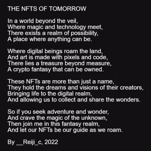 THE NFTS OF TOMORROW...