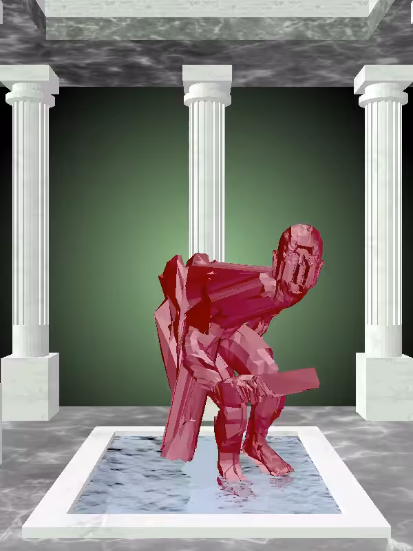 The Fragmented Sneaky Velvet Cherry Man #3534