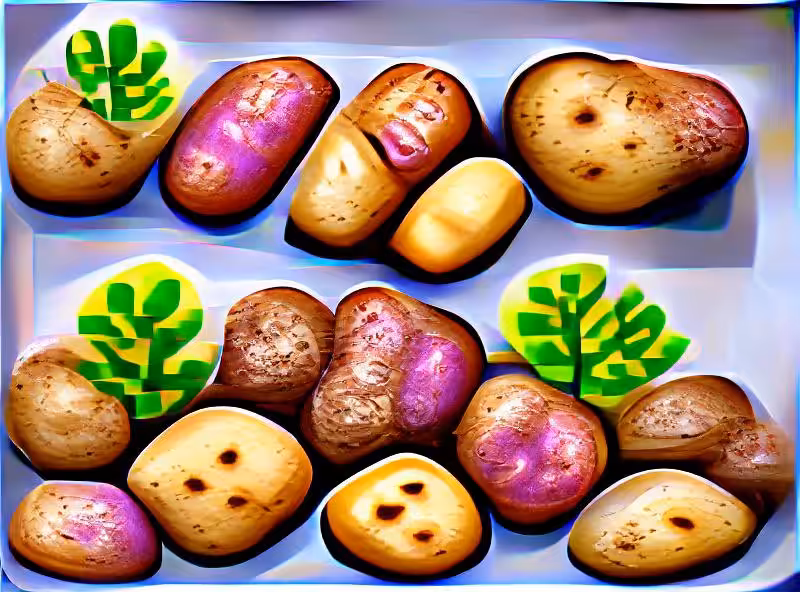 Potatoes, of all shapes and sizes, are the future food of artificial intelligence.