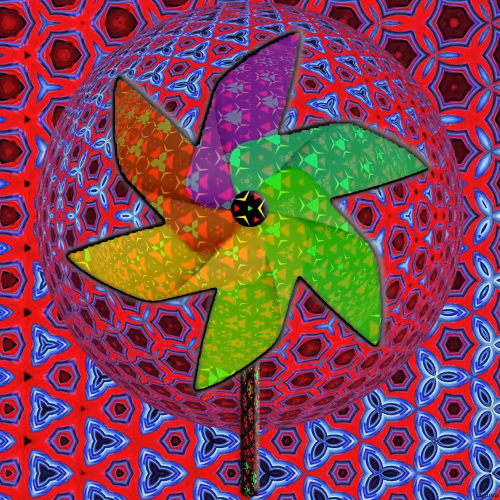 Pinwheel 127 Collab with  Fred aka FrederickSchultz.tez🏴‍☠️ 🇦🇺 @AustraliaShultz