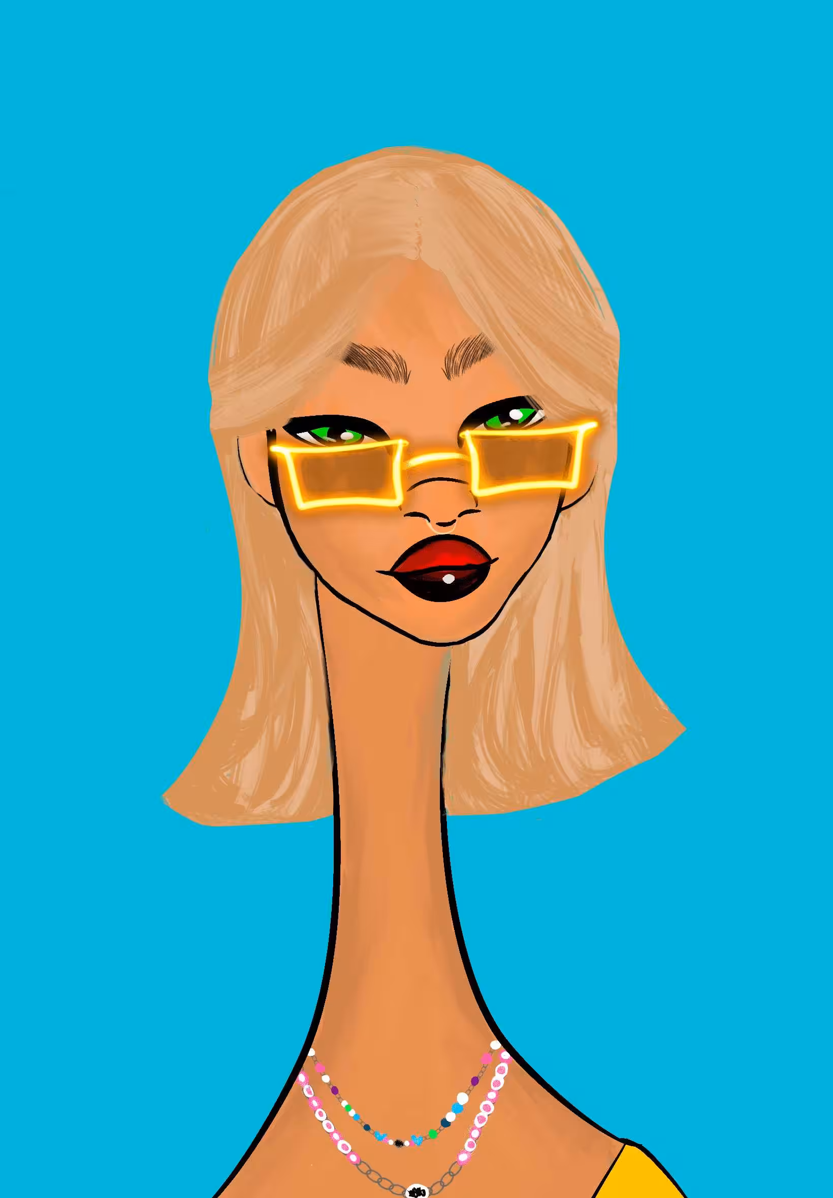 Long Neckie Ladies: Long Neckie Lady #2203