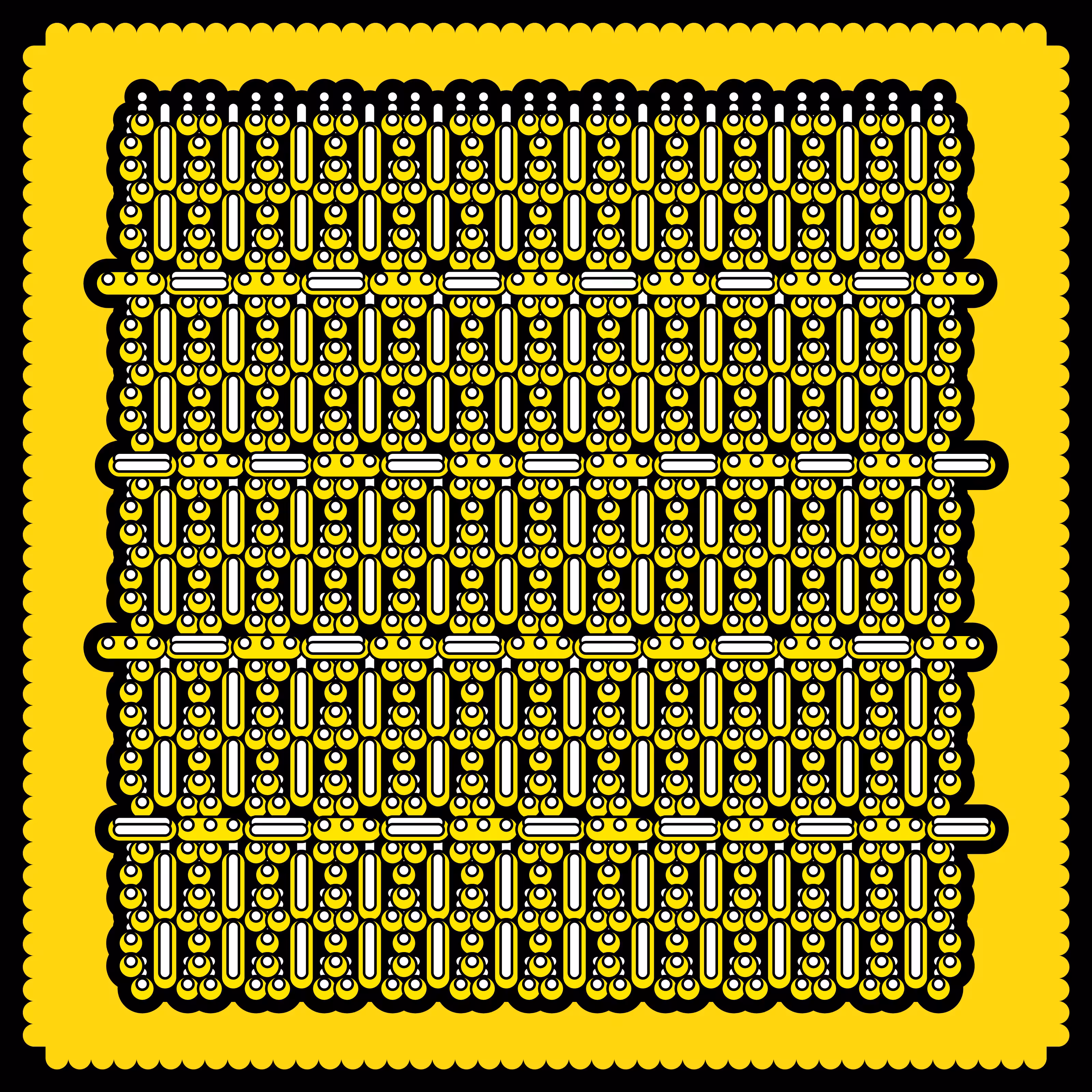 Dot Row Cluster Grid #12