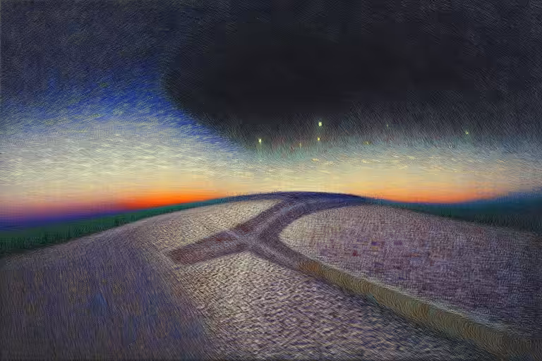 A Crossroads At Twilight