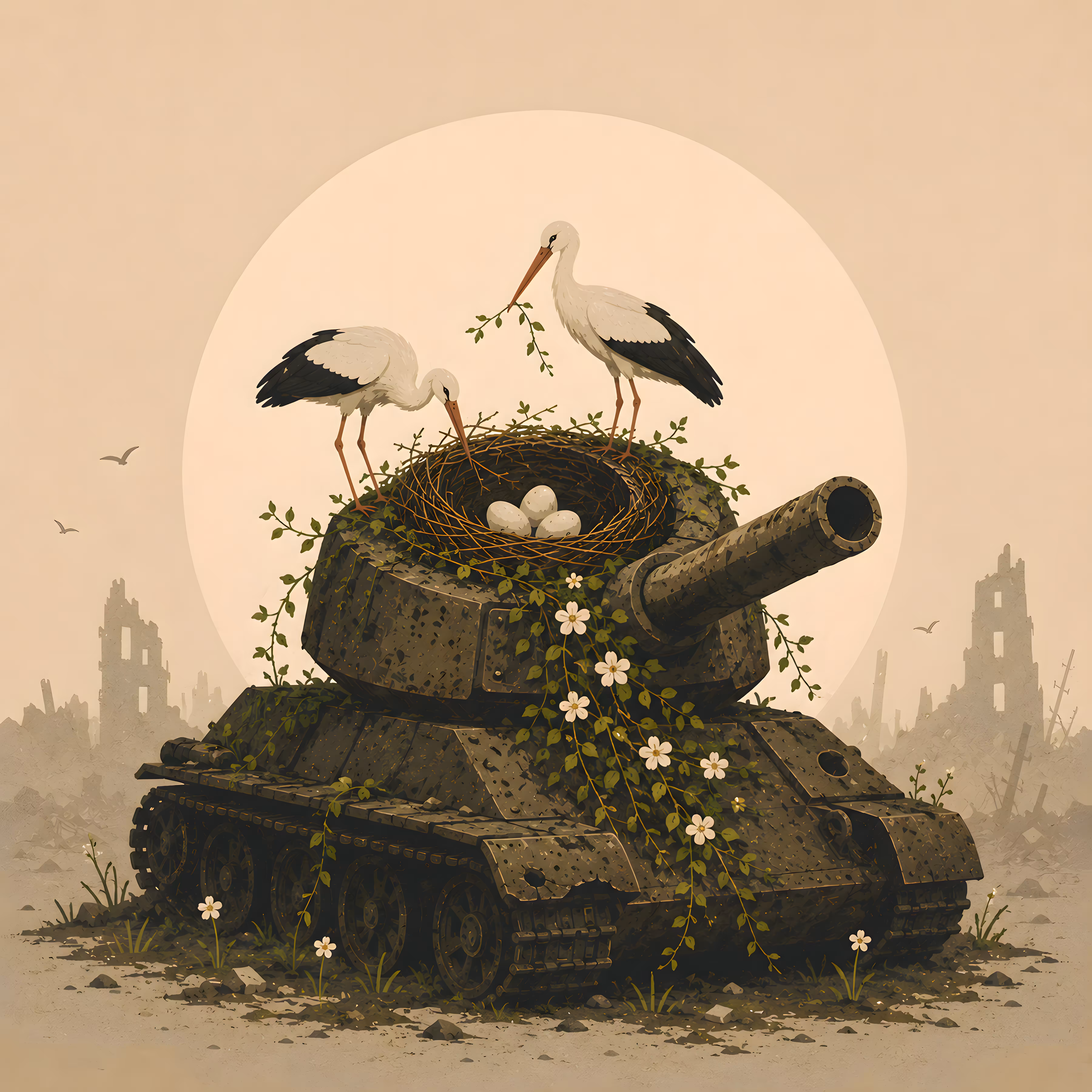 Make Peace with Nature, Not War: Nest in the Turret