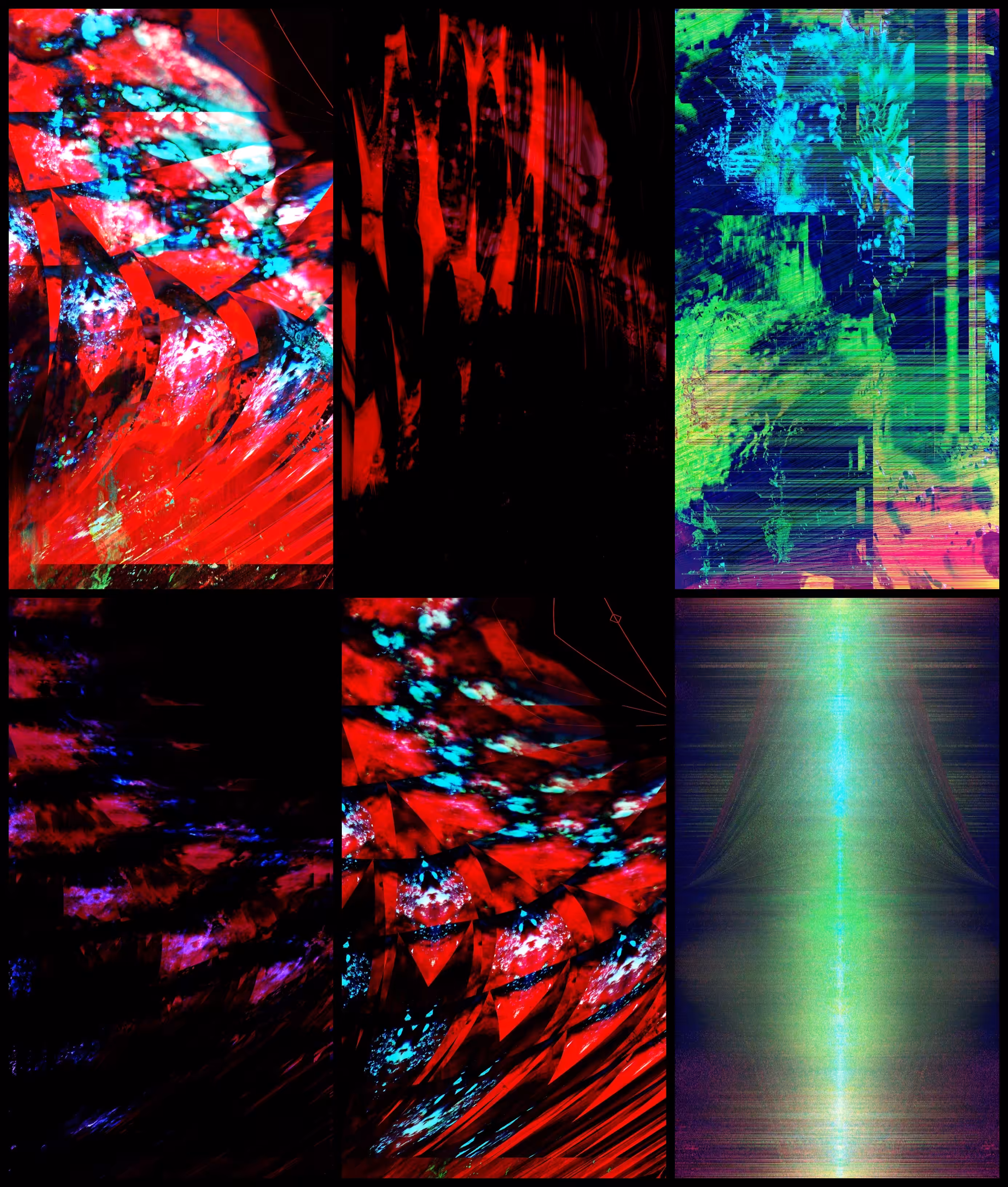 THE BLOOD TRIP SERIES Hexaptych