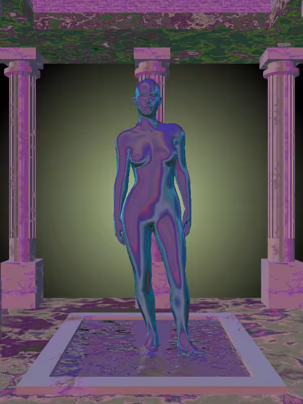 HeavenComputer: The Threatening Aqua Green Woman #3514