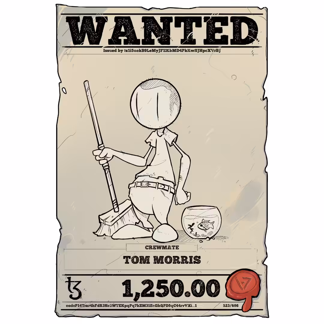TOM MORRIS | TEZOS PIRATE 523/666
