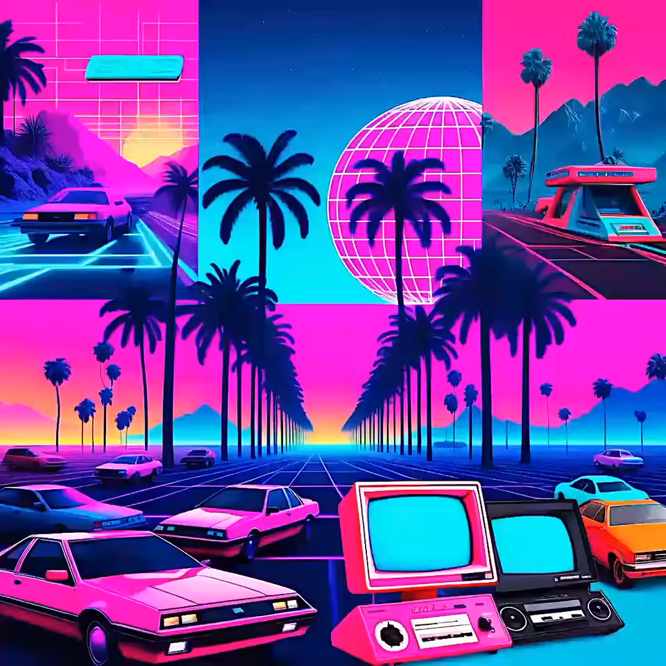 elements of vaporwave study 