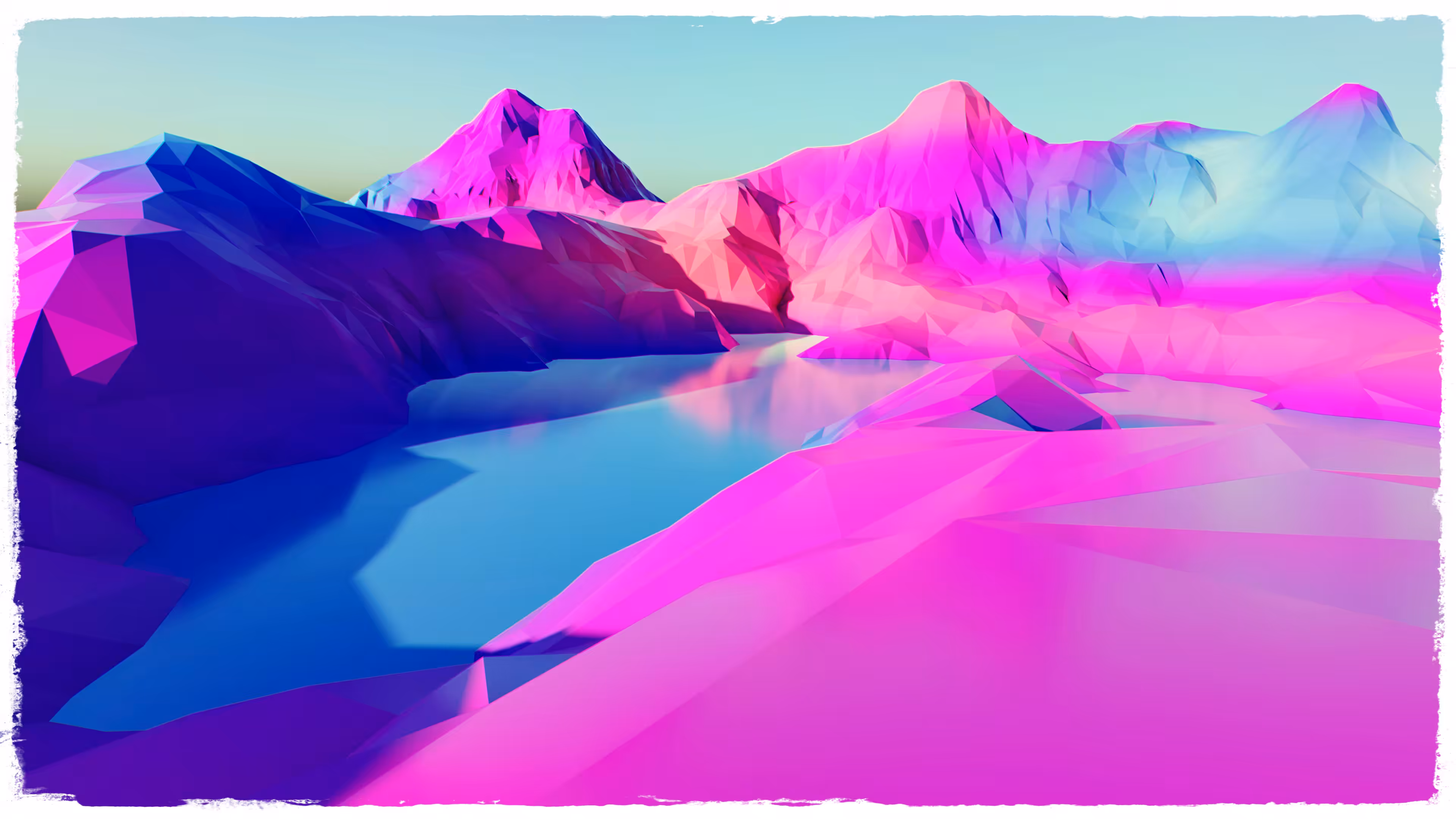 colorful mountains