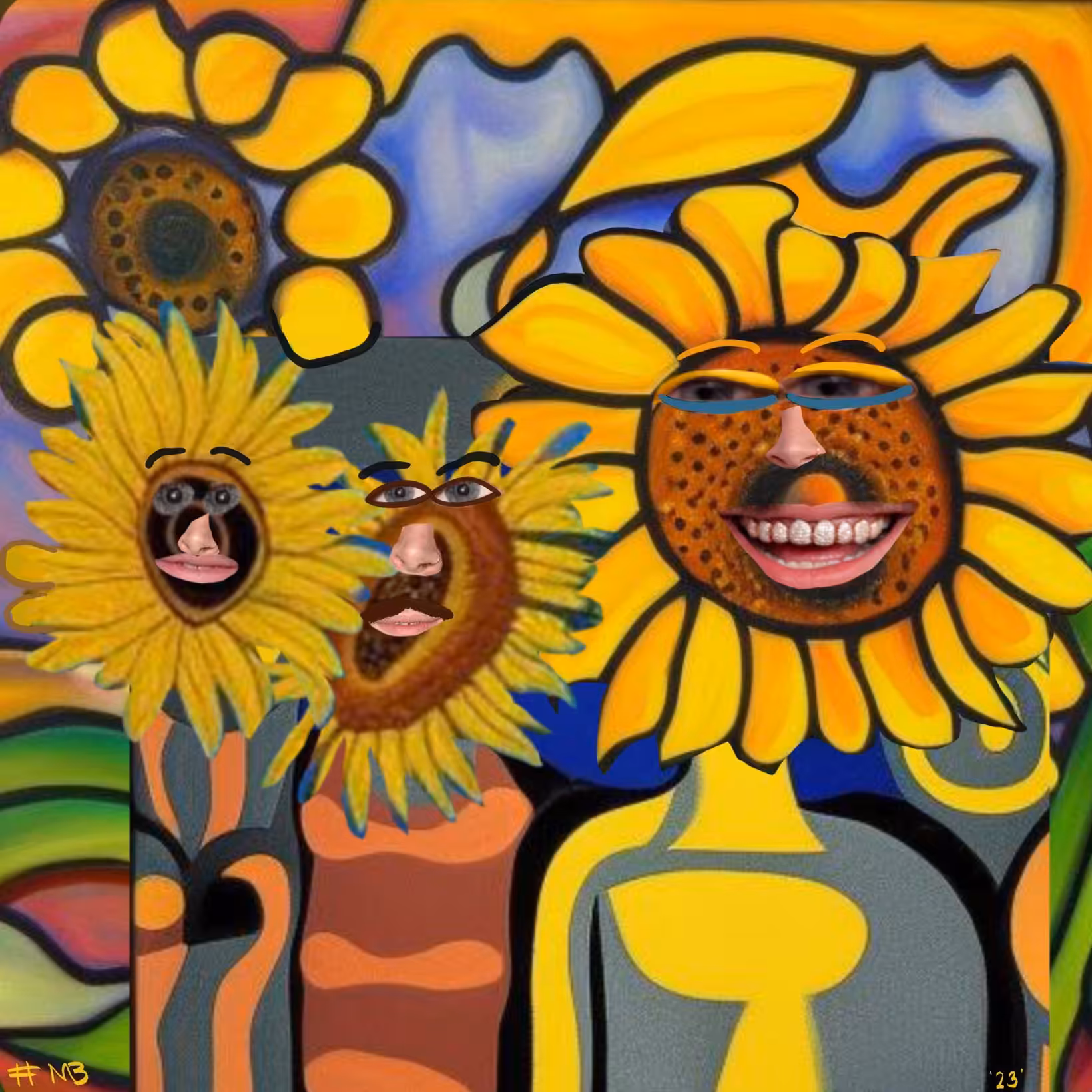 Smiling Sunflowers 