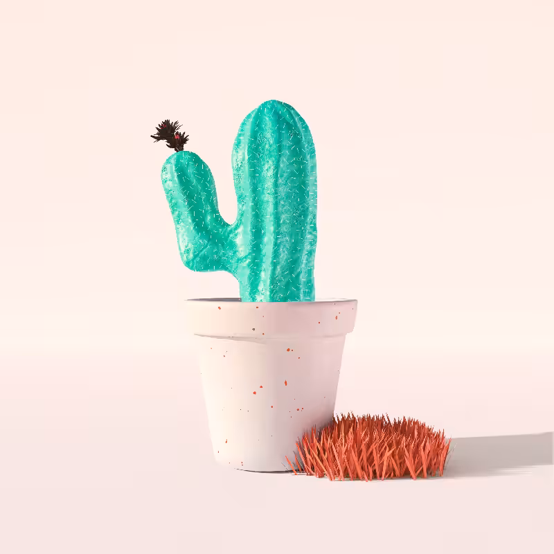 3D Crypto Cacti #15