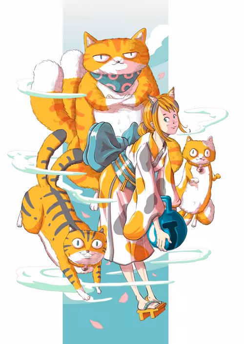 COLLECTION OF GROUP OF GIRL THAT HAVE ABILITY TO SUMMON THE YOKAI (DEMON IN JAPAN)