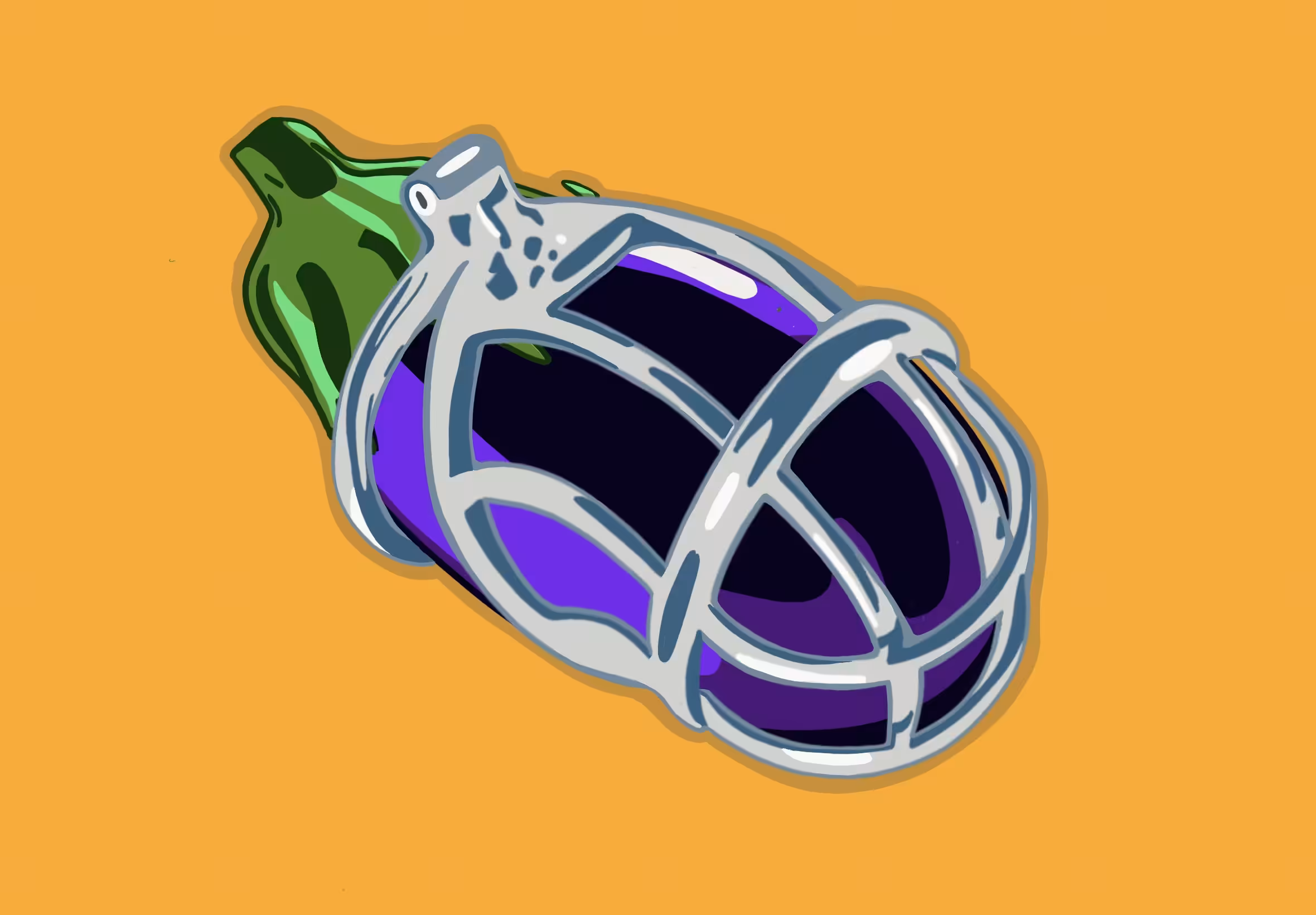 locked aubergine