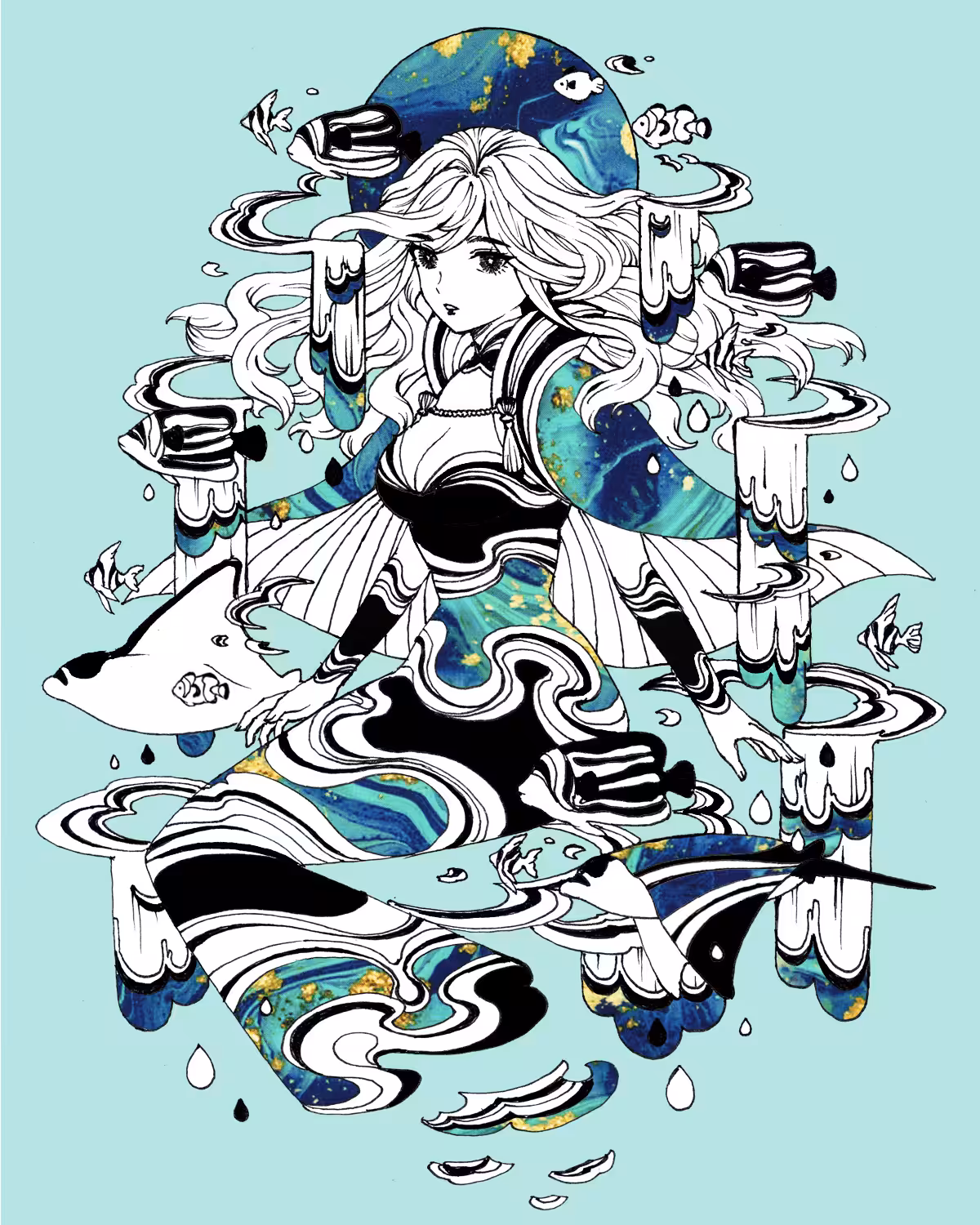 Ocean marble #04