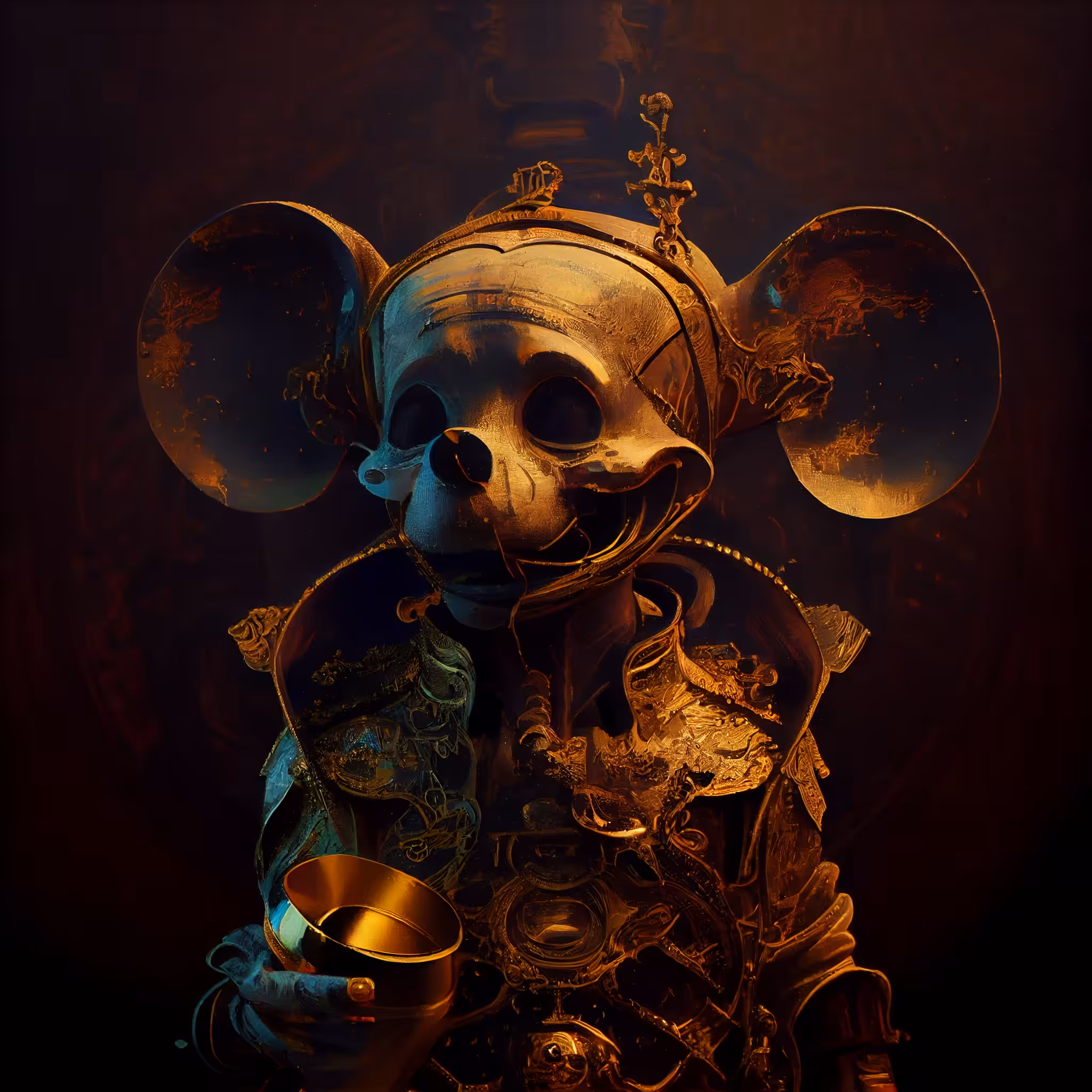 GOLD SKELETON MICKEY