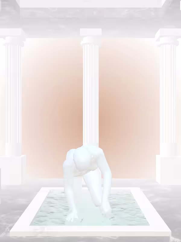 HeavenComputer: The Crawling Light Blue Woman #3559