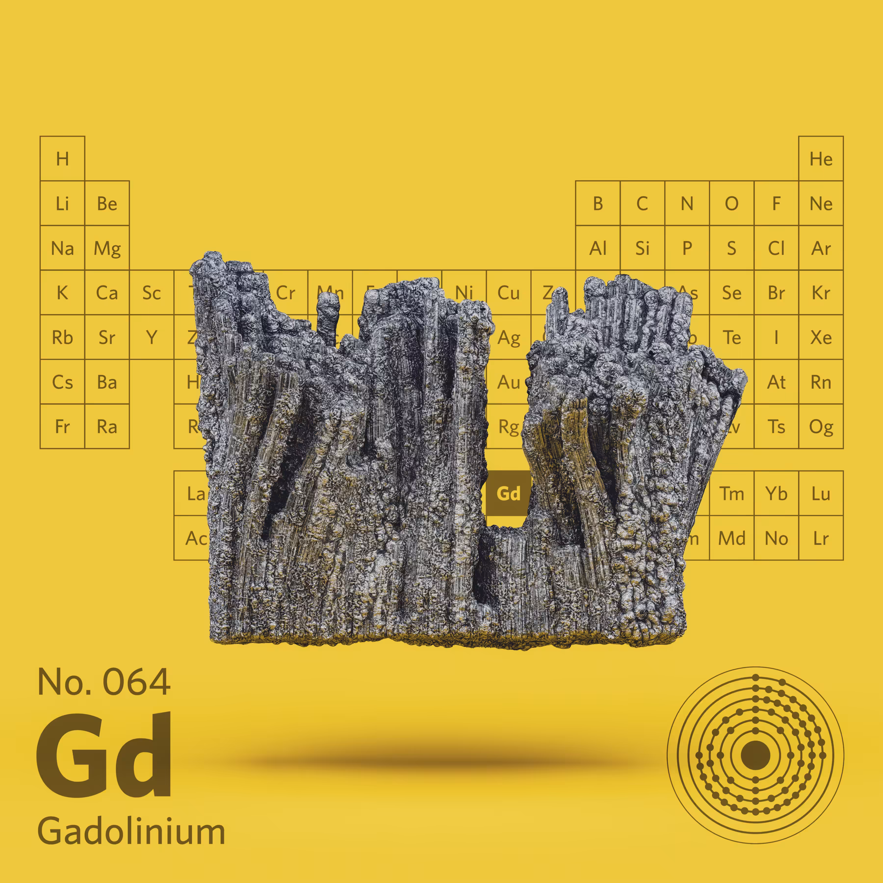 No. 64 Gadolinium [XYZ 500, 1000 0, XYZ 500, 500, 0]