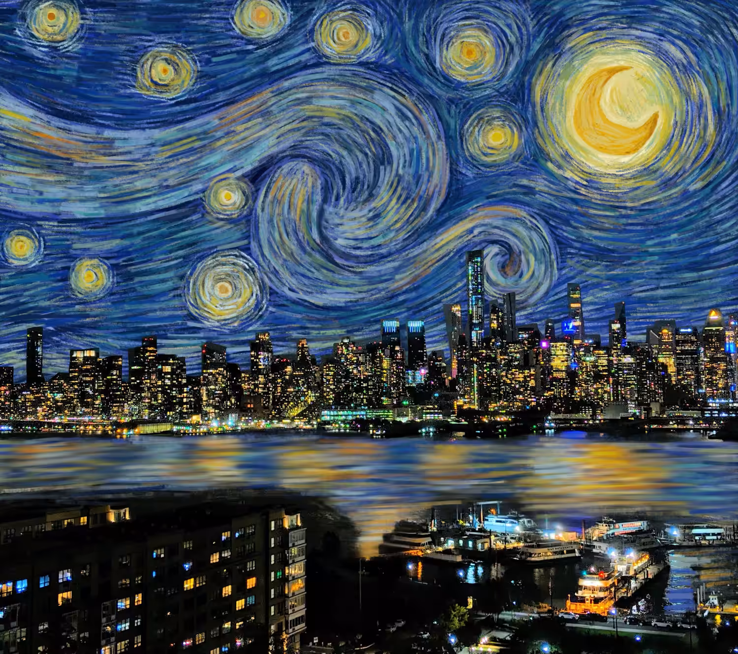 A Very Starry Night in New York City