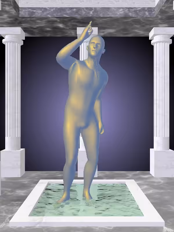 HeavenComputer: The Arguing Sunlit Cobalt Man #5290