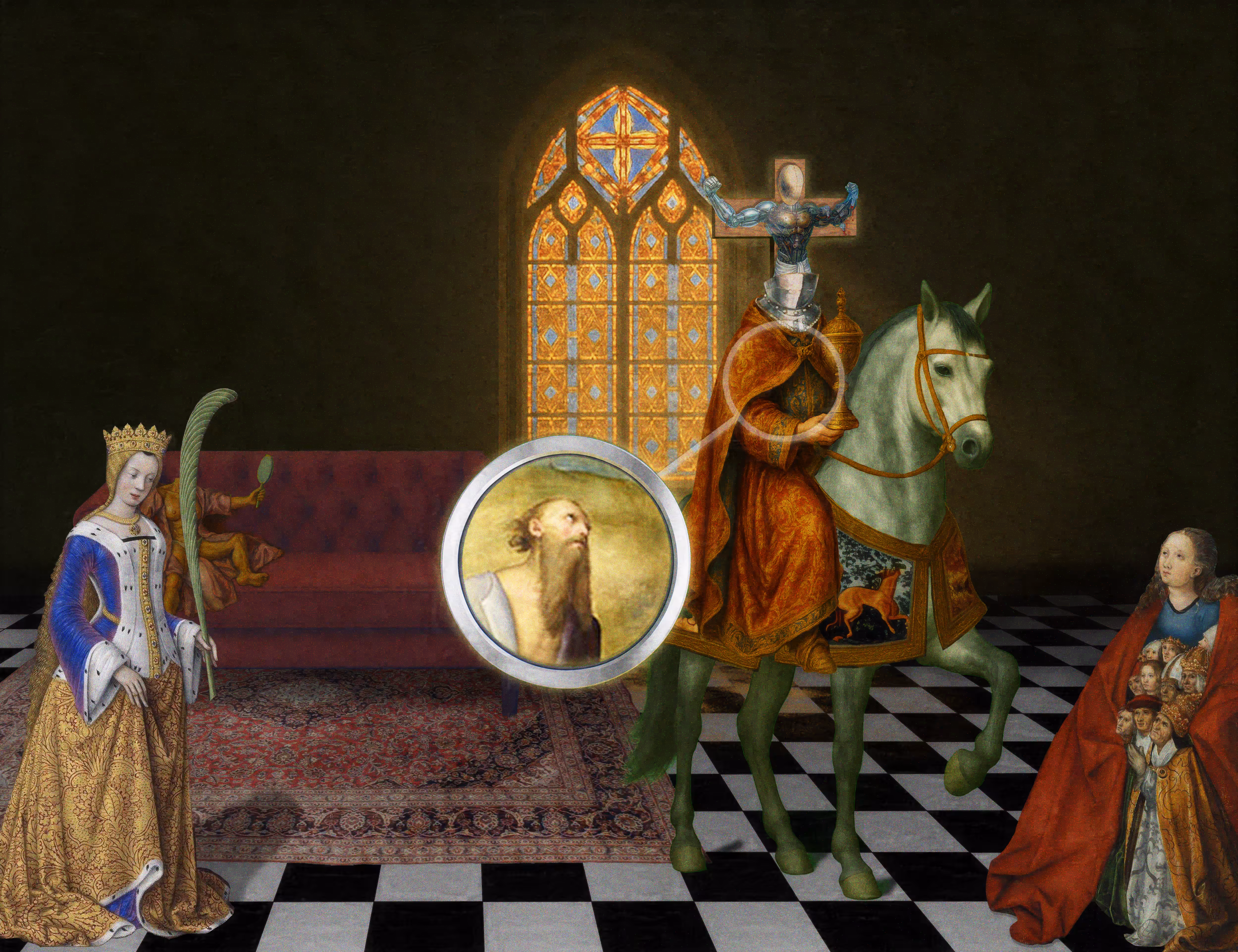 The Pilgrim’s Living Room Crucifixion; Mona Lisa Hyper-Gamble #152