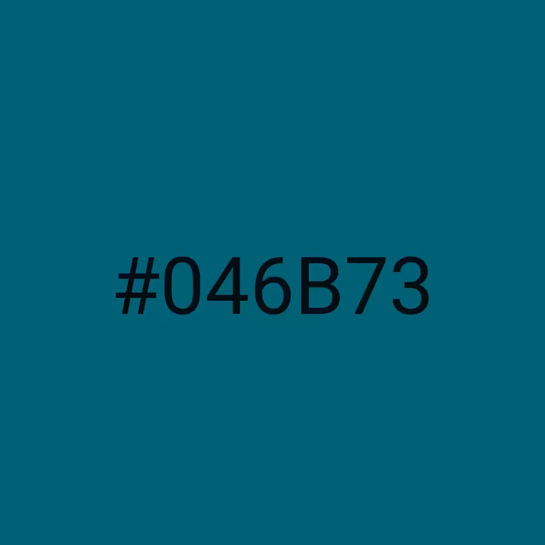 #046B73 - RNG Color Experiment
