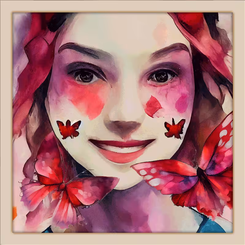 Alice and Magenta Butterflies #8