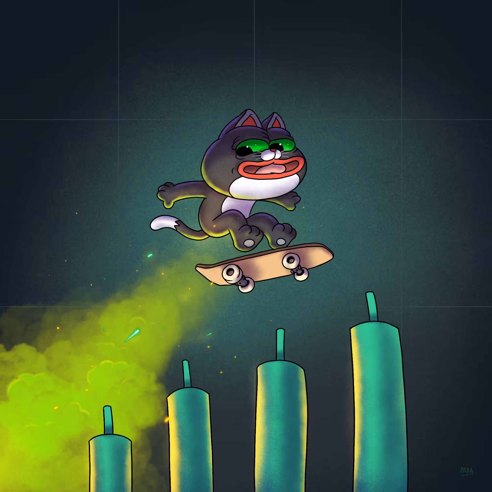 Jump over the high candlestick