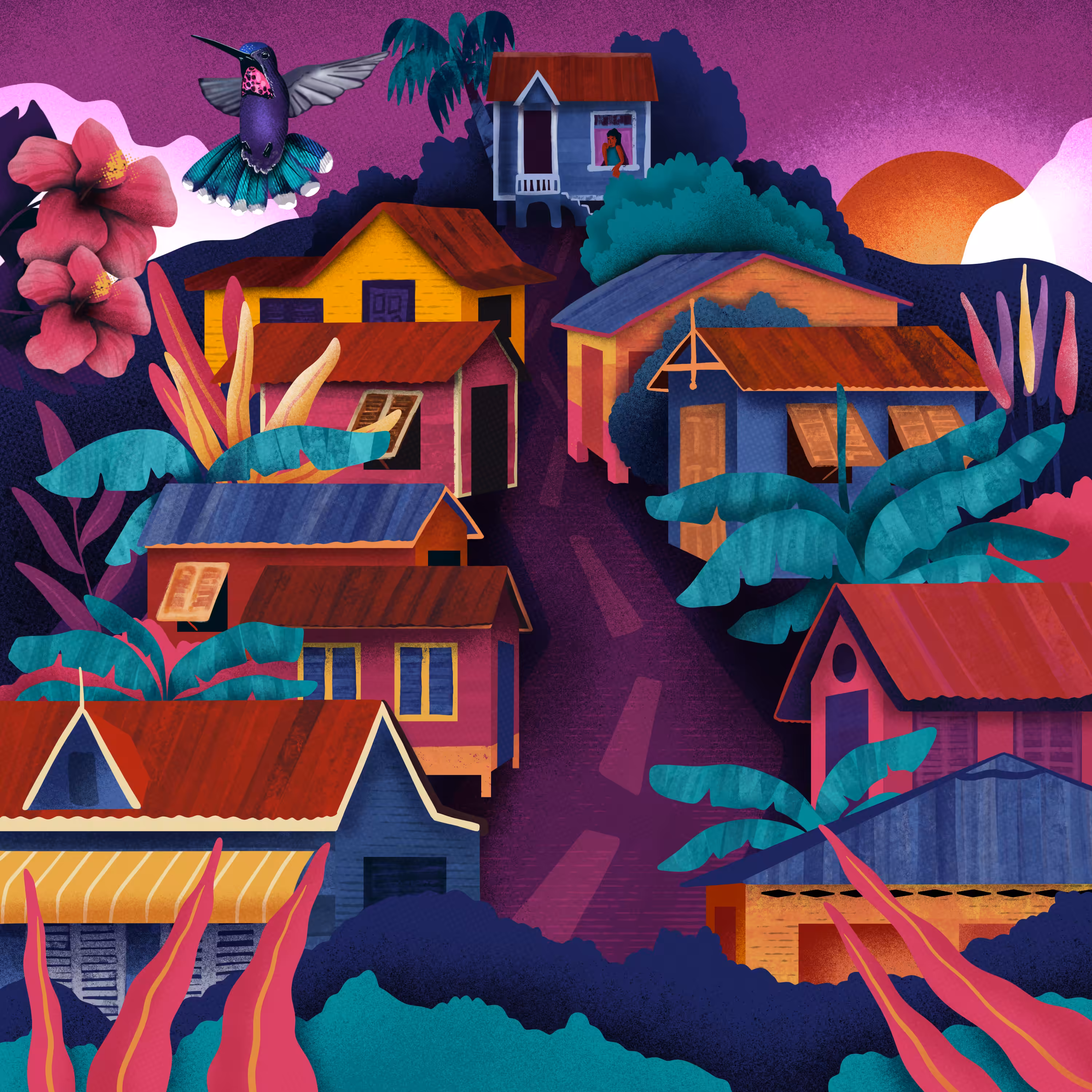 Houses on a Hill