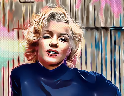 Famous Face Art: #11 Marilyn Monroe