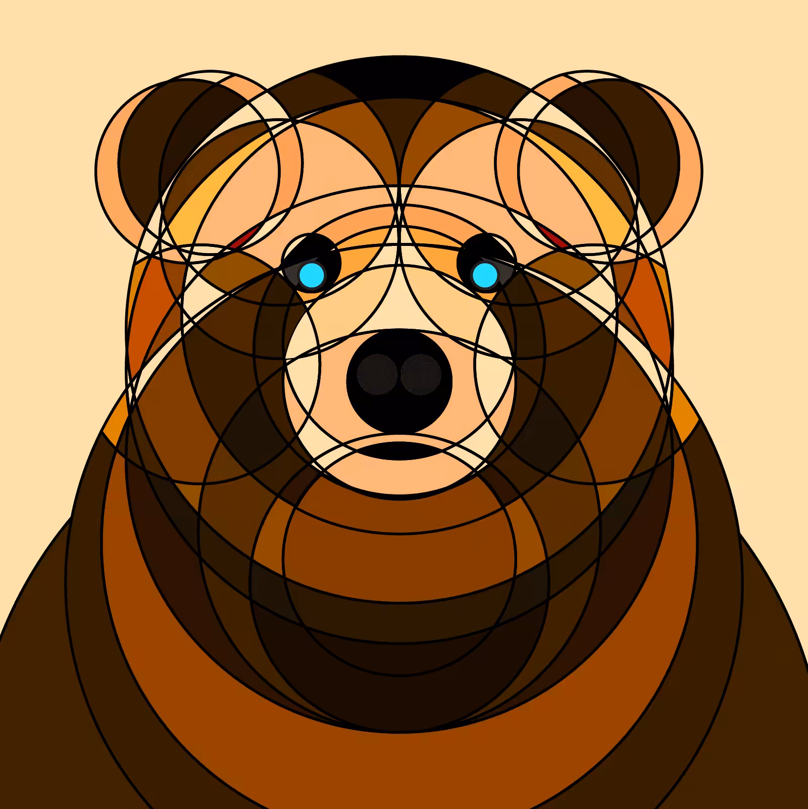 Animal Circle Illustration #004