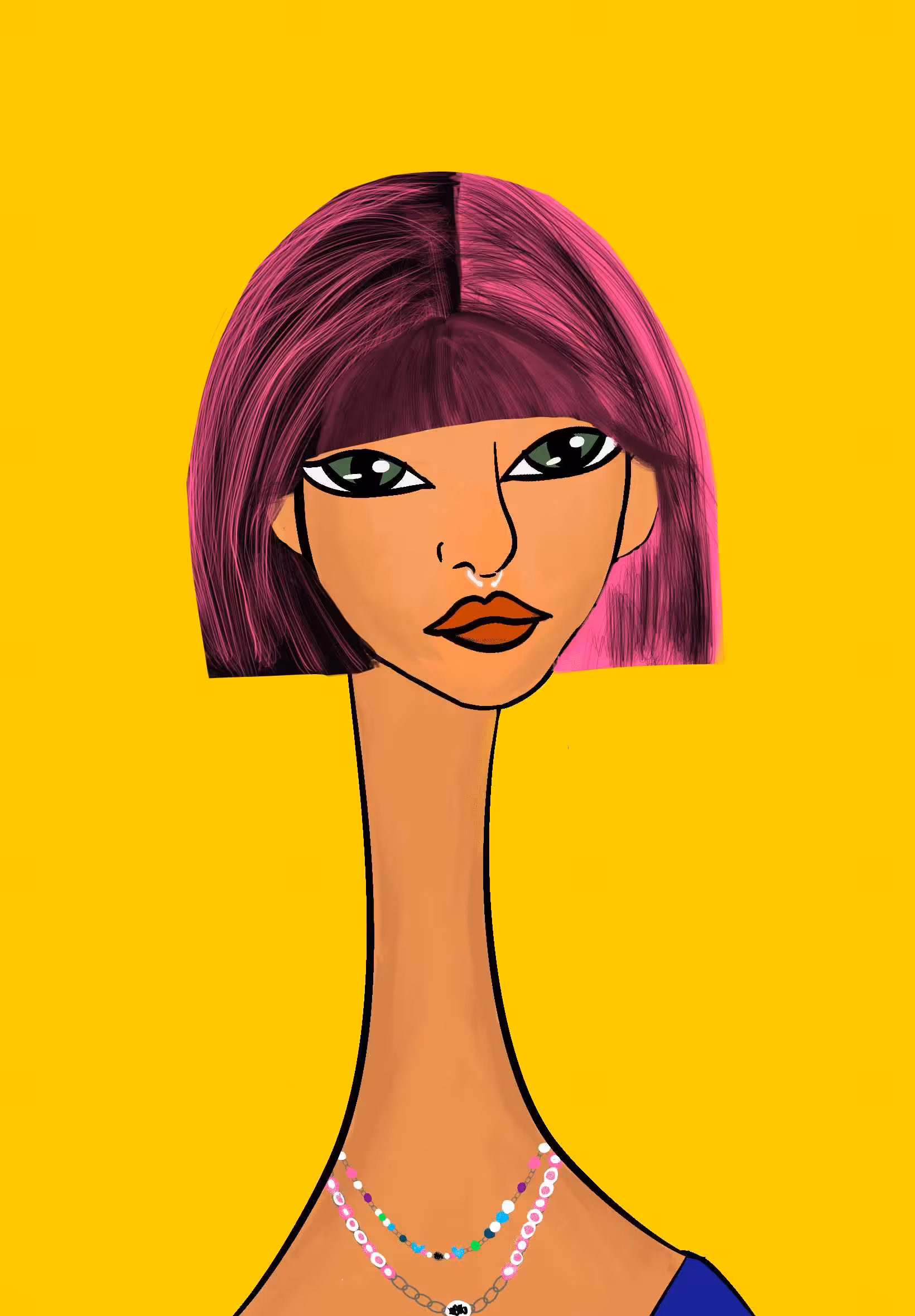 Long Neckie Lady #2361