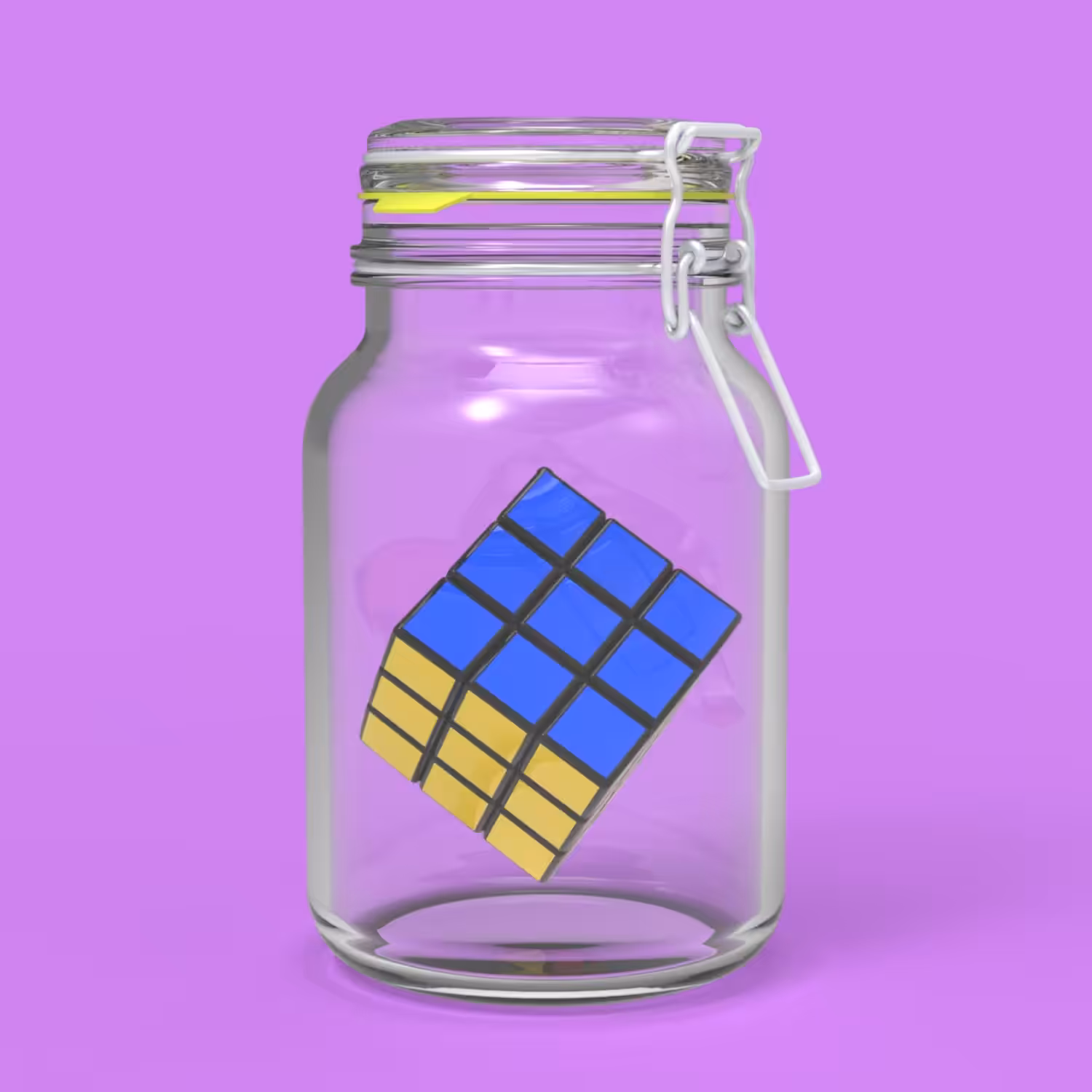 RUBIK'S CUBE IN JAR