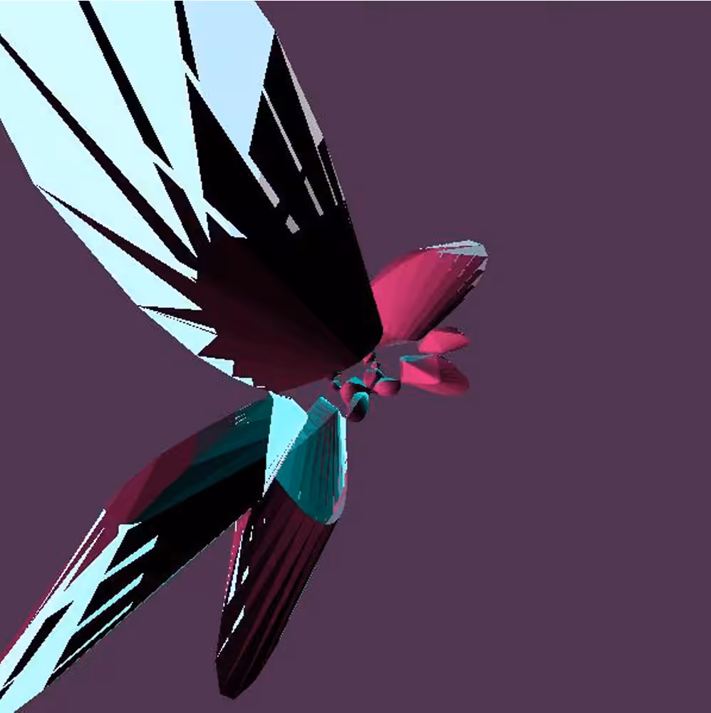 Lissajous Pink/Turquoise No.13