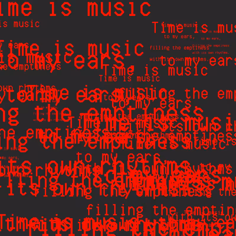 SOUND GROWS INTO SPACE #28