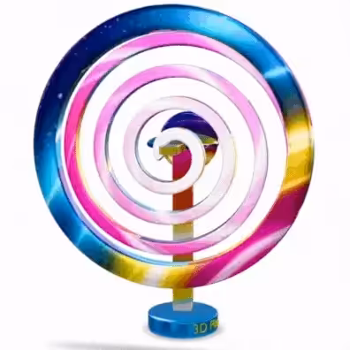 3D pinwheel #106 Candy Loop