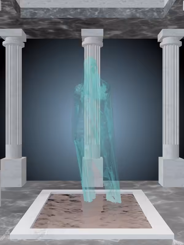HeavenComputer: The Fading Loser Minty Green Woman #5683