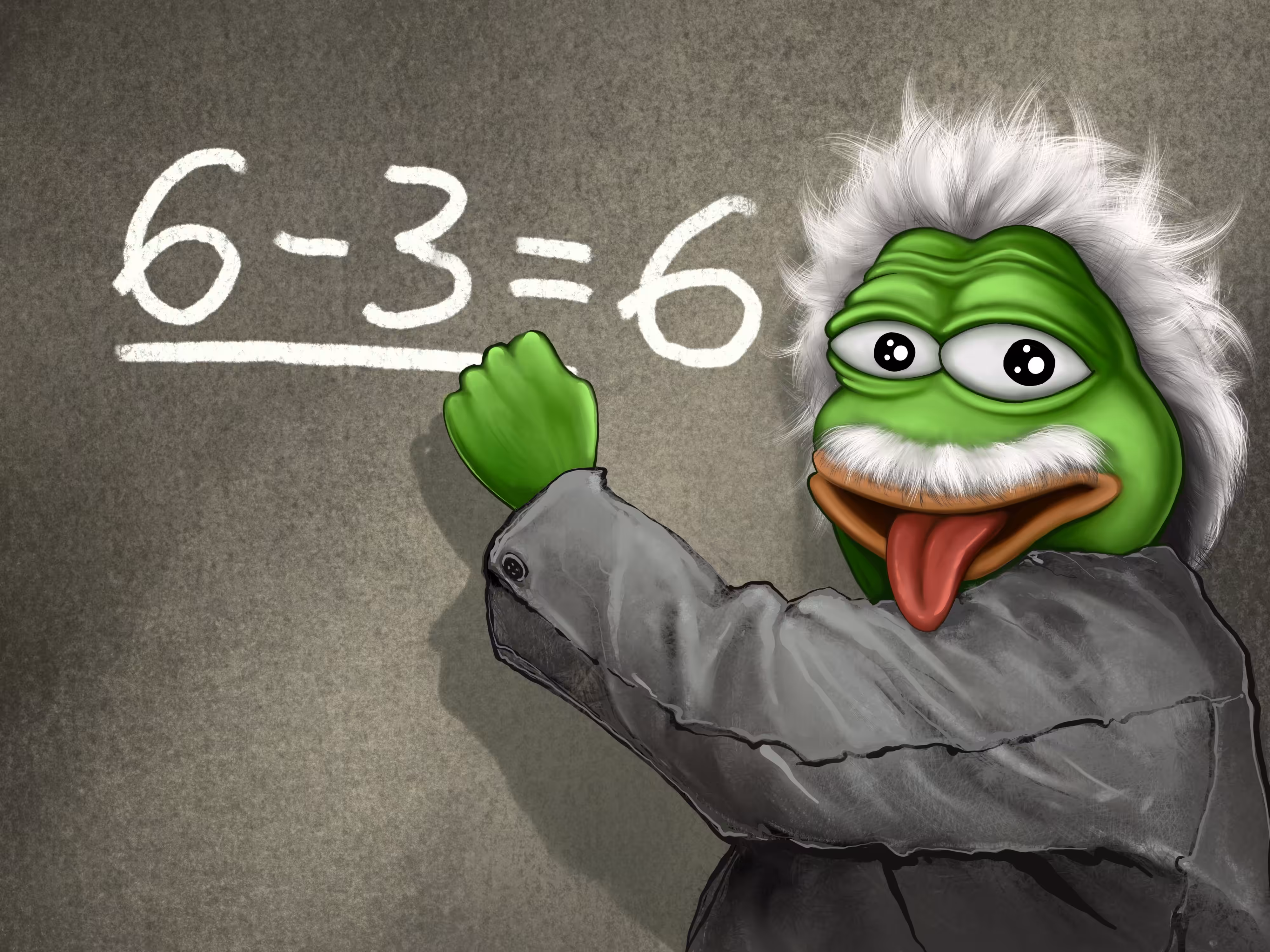 6 Pepe - 3 Pepe = 6 Pepe ☯ Always.