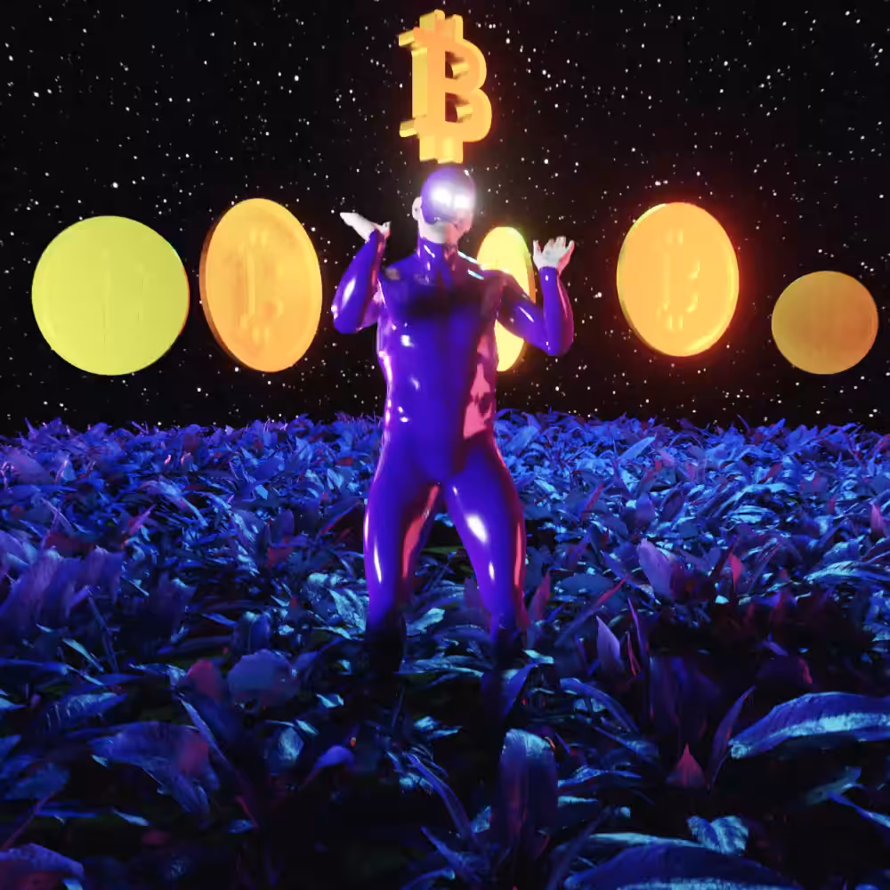SPACE BITCOIN DANCER COLOR #001 VIOLET
