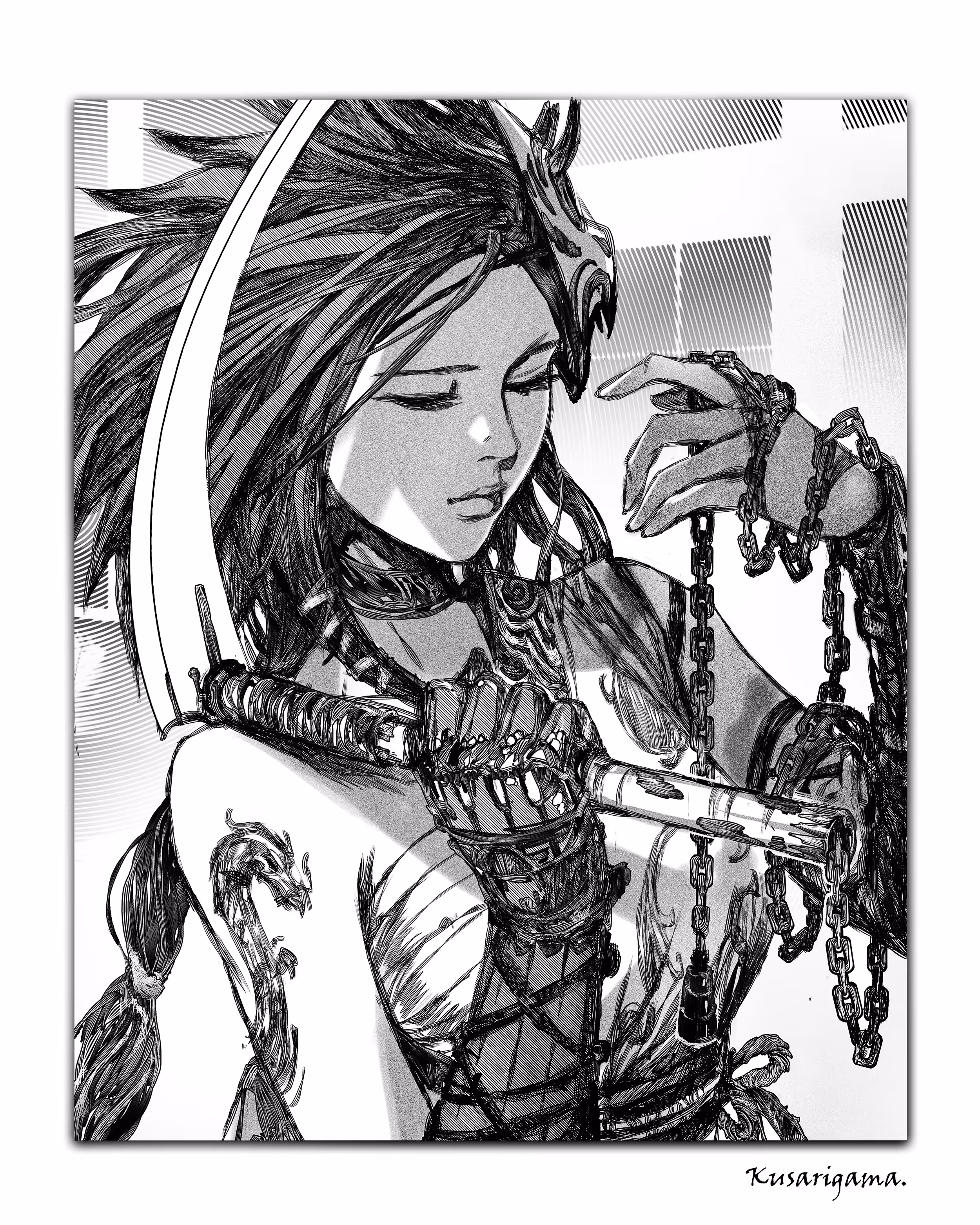Kusarigama.