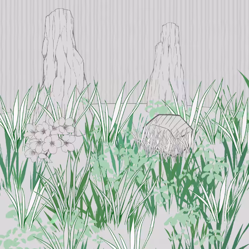 Wild Grass and Rubble #166