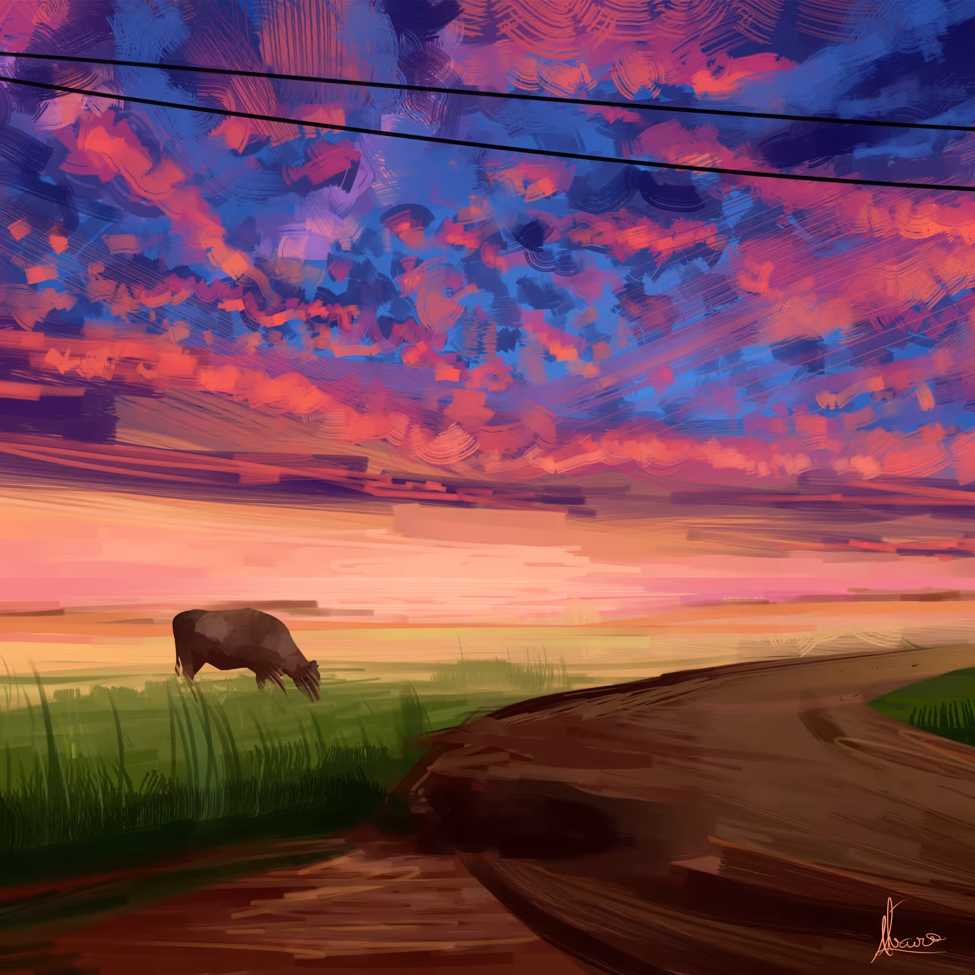 if the sky were a painting