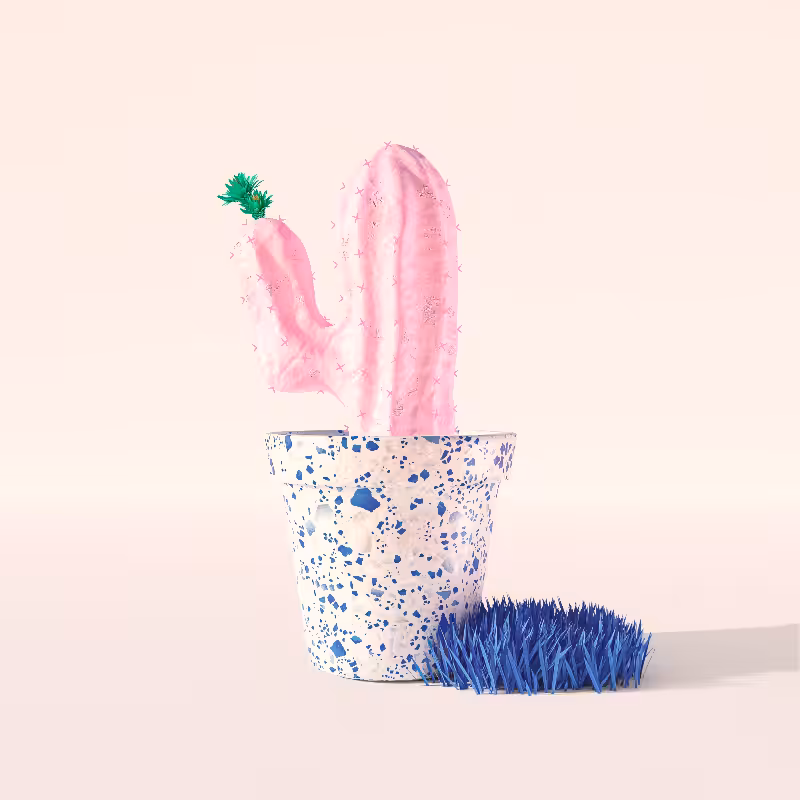 3D Crypto Cacti #32