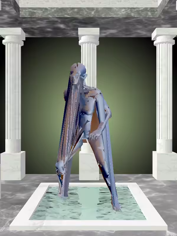 The Kicking Stealth Dark Blue Woman #5737