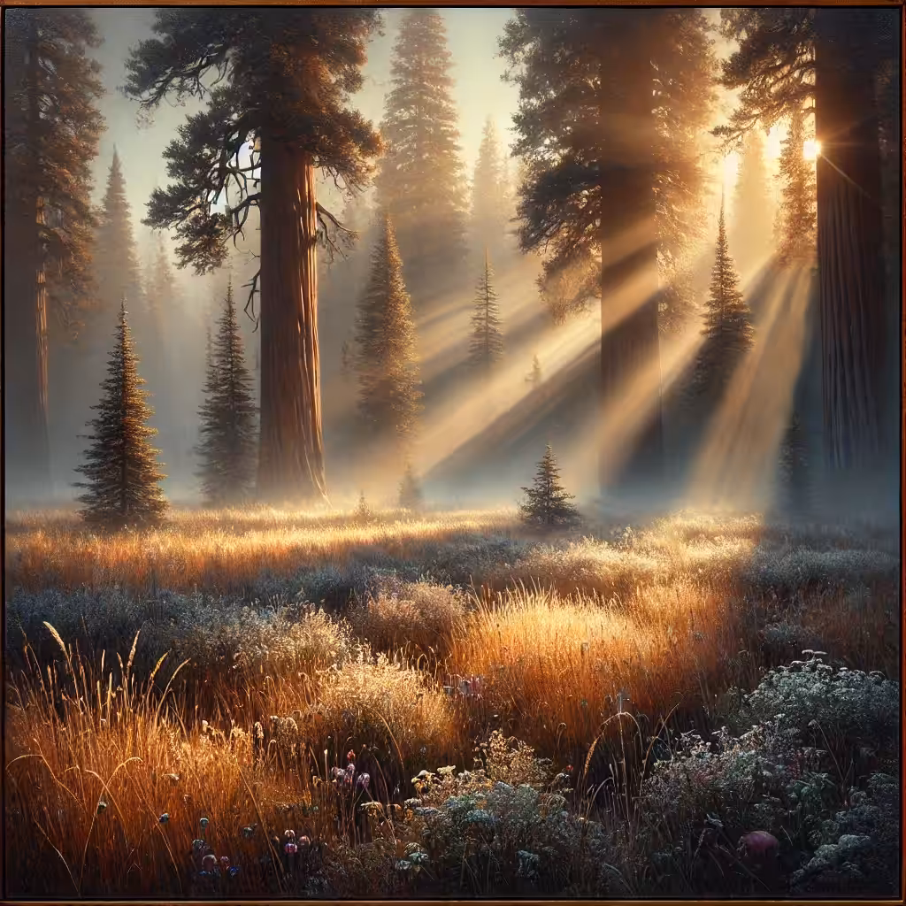 Golden Forest at Dawn