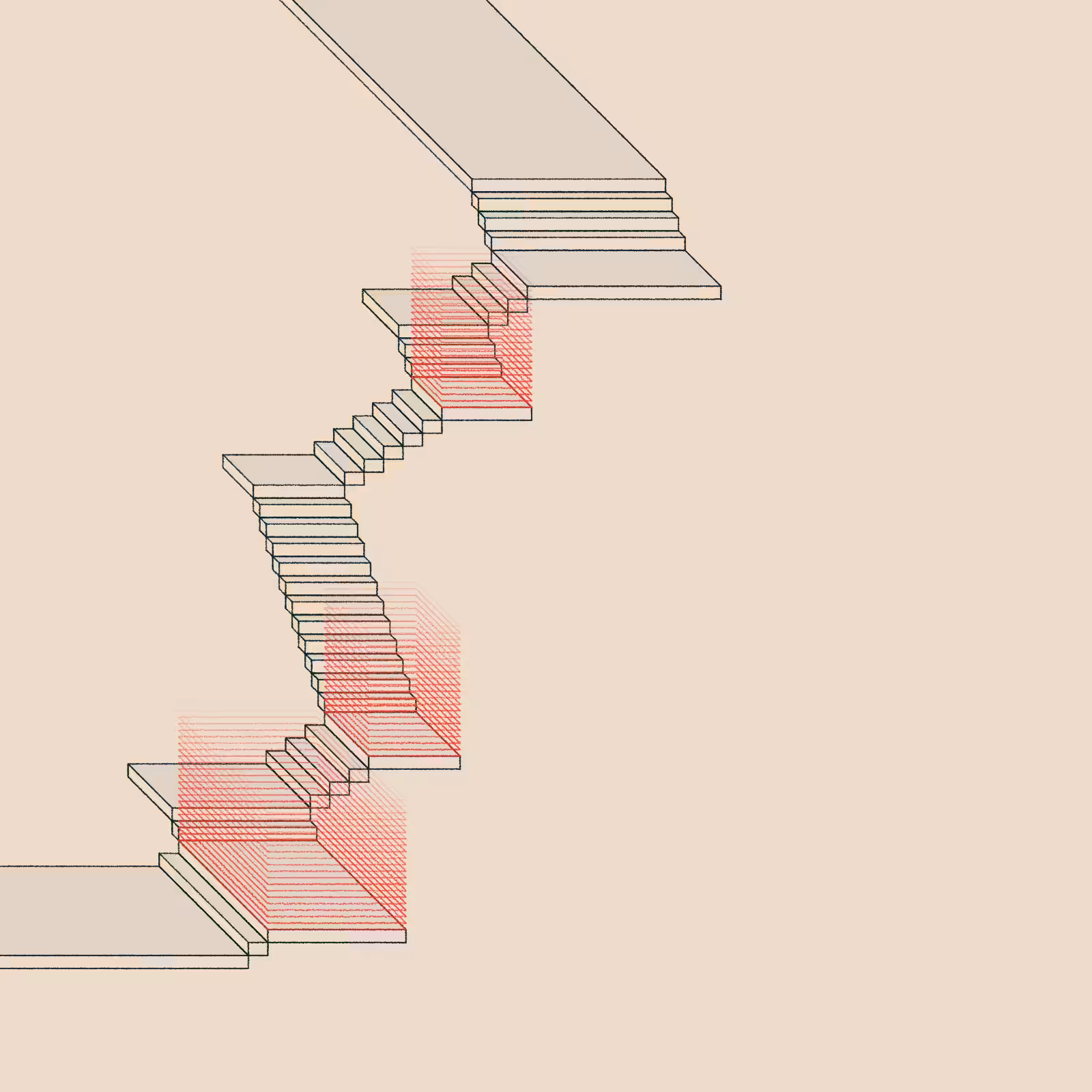 Stairs in a room #46