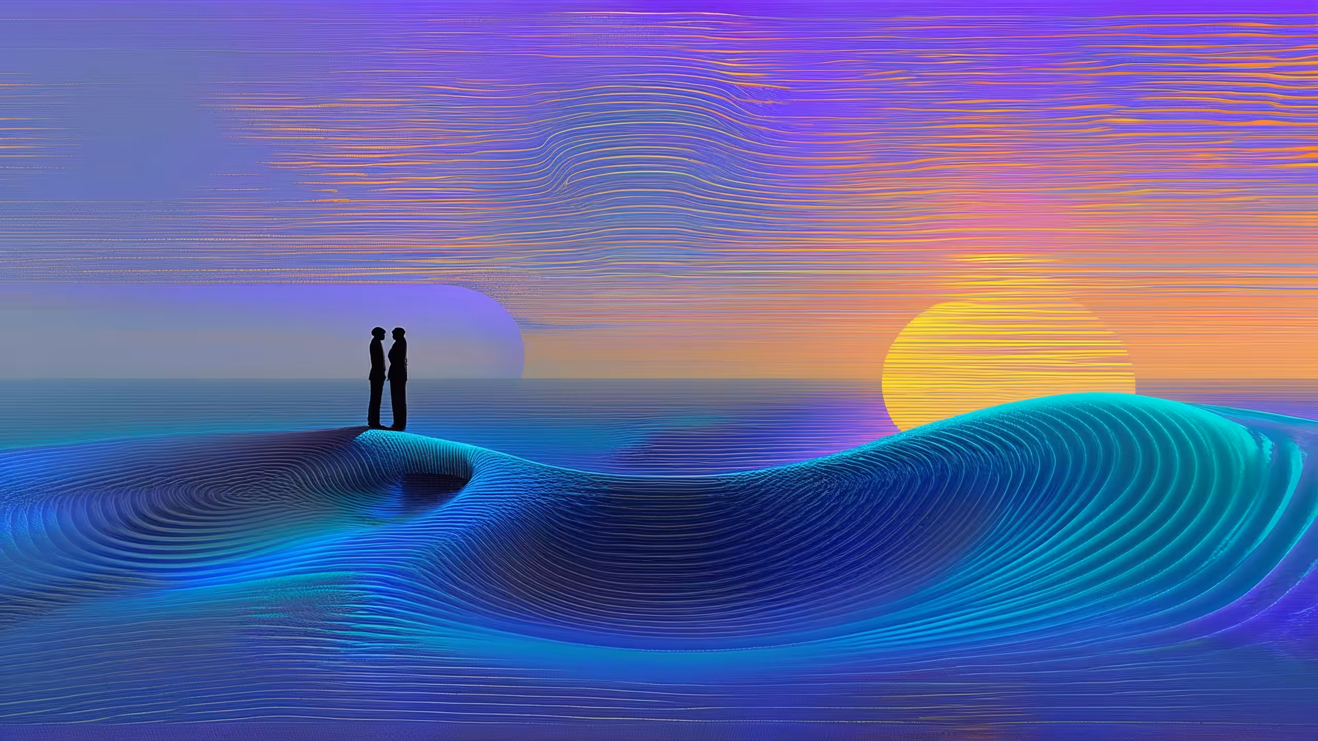 Waves of Light and Dusk