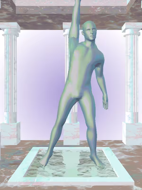 HeavenComputer: The Jazzy Aqua Green Man #7336