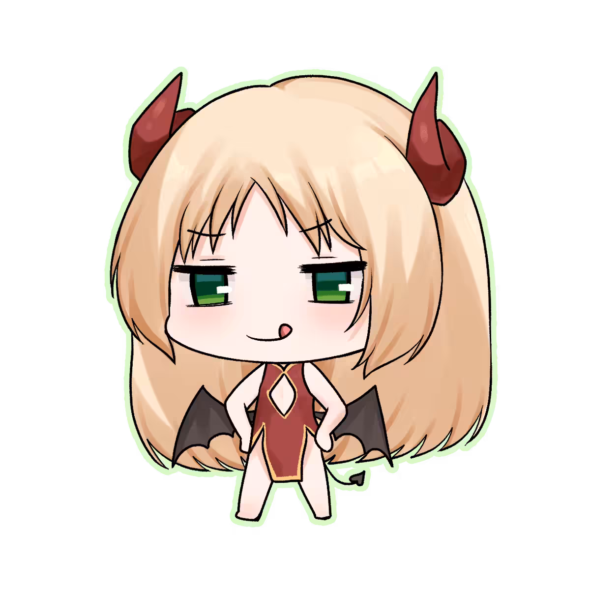 Chibi 3 devil girl