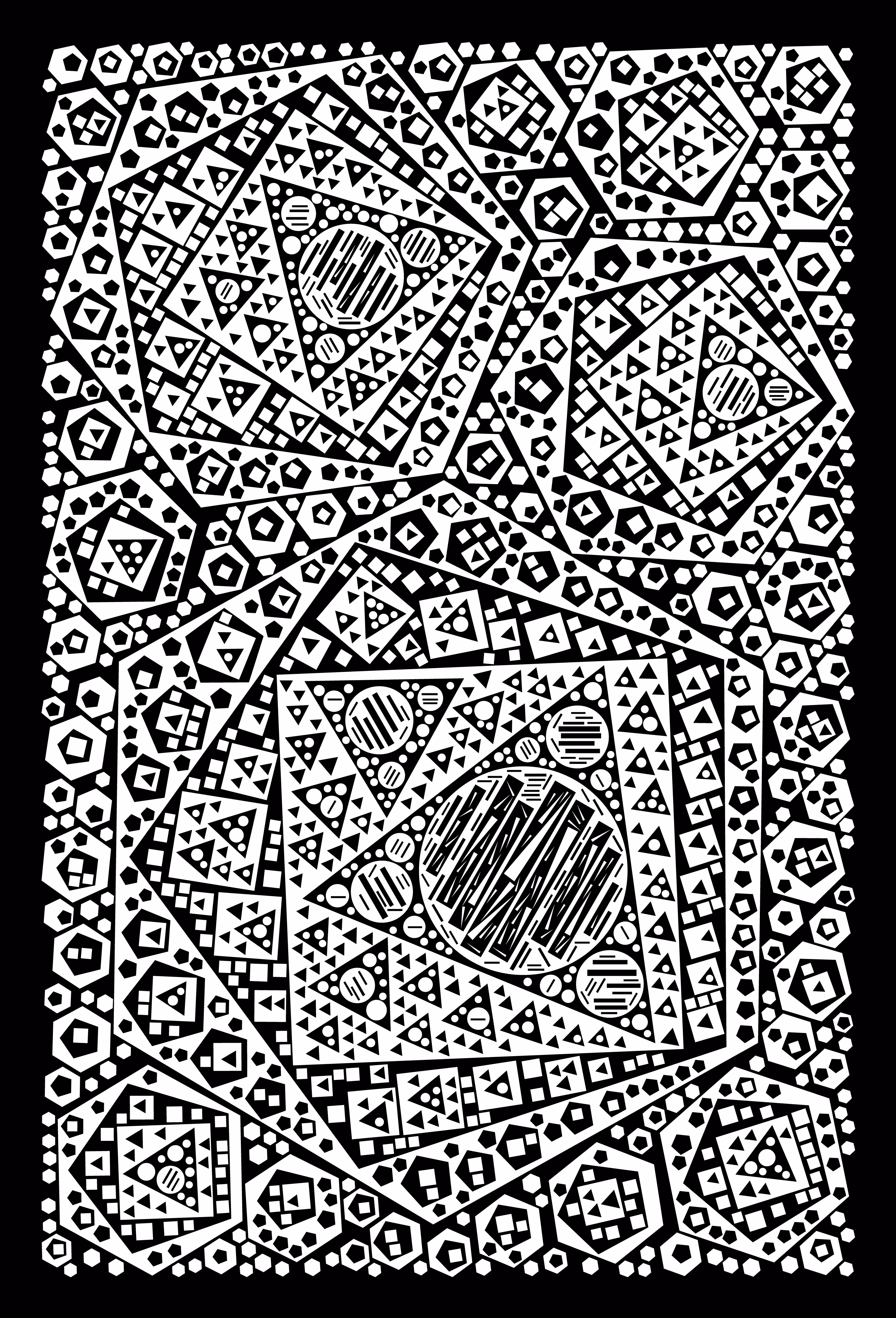 Density:  2000+ Polygons and Circles